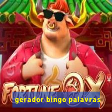 gerador bingo palavras